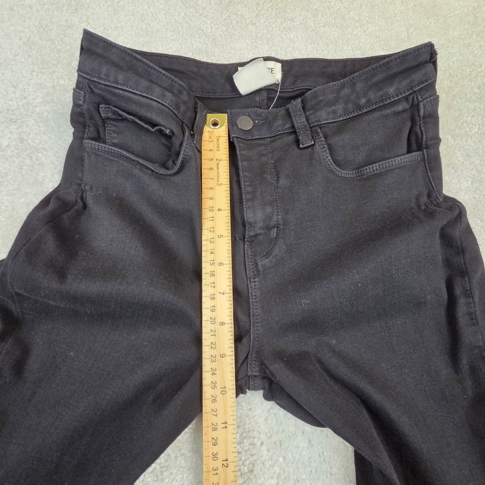 L'AGENCE Marguerite High Rise Skinny Jeans Womens 28 Noir Black USA - Picture 8 of 10